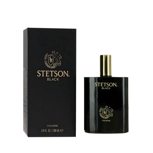 Stetson Black Cologne pour homme Spray 3,4 onces