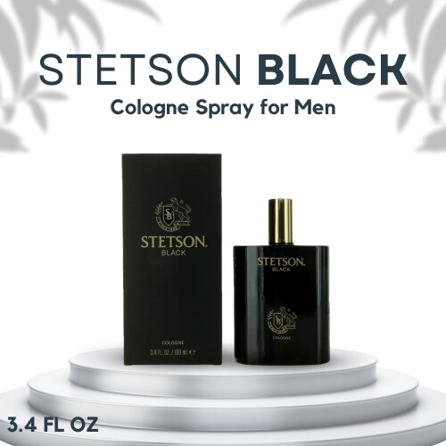 Stetson Black Cologne pour homme Spray 3,4 onces 1