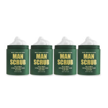 Body Prescriptions Exfoliλrende bodyscrub voor mannen - Ultieme huidreinigingswas in pot met draaideksel voor alle huidtypes 21 Ounce (4 stuks) Alo