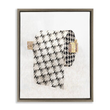 Stupell Industries Fashion Glam Toilet Paper gerahmte Floater-Leinwandkunst von Ziwei Li