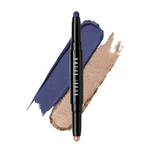 Bobbi Brown Dual-Ended Long-Wear Cream Shadow Stick | Swipe & Go Crème Oogschaduw | 24-Uur Houdbaarheid, 0.06 Ounce, Silk/Rich Navy