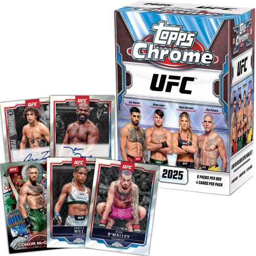 2025 Topps Chrome UFC - Fabrikversiegelt - Wertbox 1