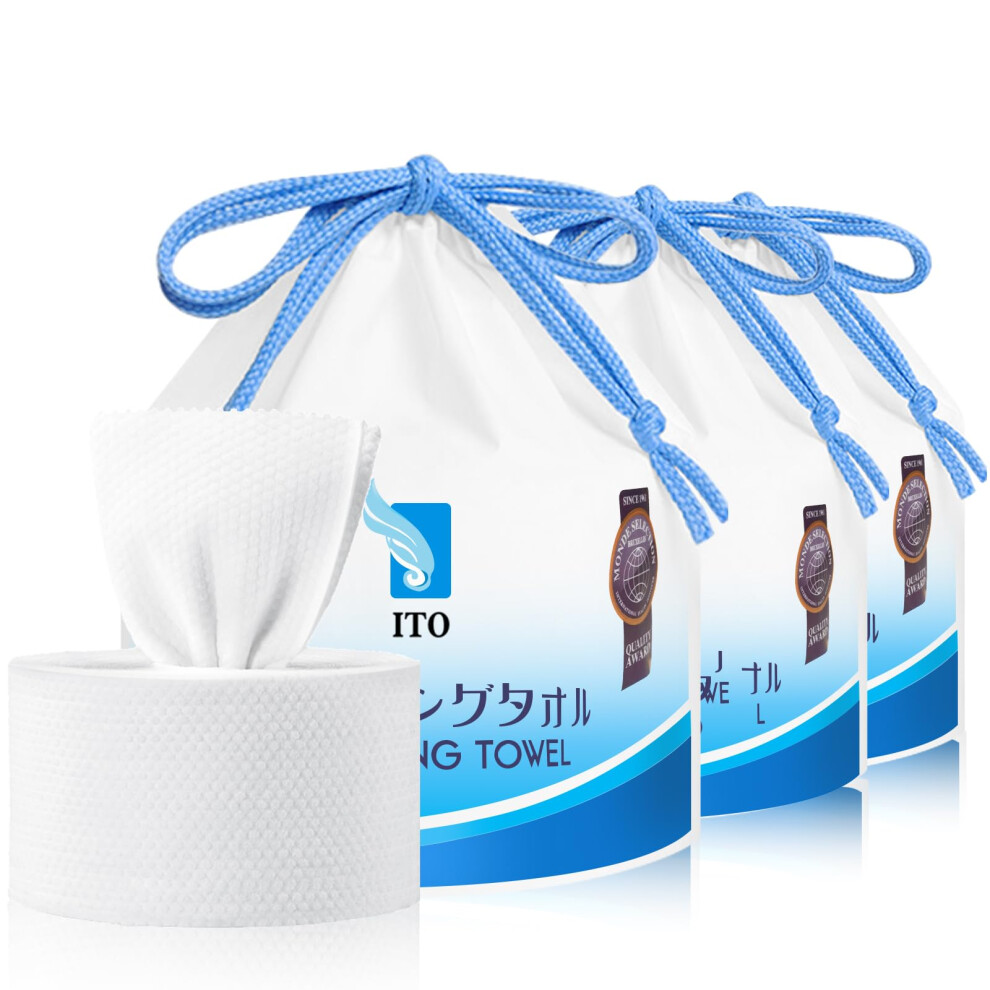 Ito Disposable Face Towel 70 Count Ultra-Soft 1-Second Quick-Dry Face Towels Gentle For Sensitive Dry Oily Skin Facial Tissue For Daily Cleansing M
