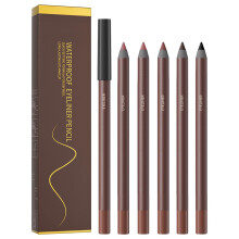 Set di Matite Eyeliner Pinkiou 5 Colori, Waterproof, Resistente allo Sbilanciamento, Lunga Durata