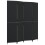 VidaXL vidaXL Room Divider 4 Panels Privacy Screen Balcony Screen Black Poly Rattan 2