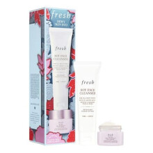 Fresh Dewy Skin Duo huidverzorgingsset voor dames - 2 stuks 1,6 oz soja gezichtsreiniger 0,5 oz Rose diepe hydratatie gezichtscrθme