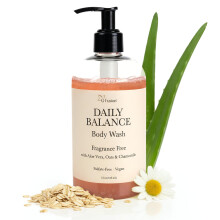 Dagelijkse Balance Body Wash - Natuurlijke Geurvrije Reiniger - Plantaardige Hydraterende Douchegel met Havermout, Aloë & Kamille
