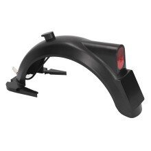 Guardabarros trasero para scooter, guardabarros resistente a los golpes con protección impermeable y luz trasera LED, diseño compacto para proteger
