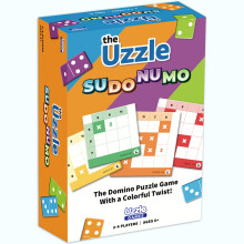 Uzzle Games - Sudonumo Domino - 24 Domino, 120 Puzzle, Difficoltà Multi-Livello (A-D), 2-4 Giocatori, 6+ Anni