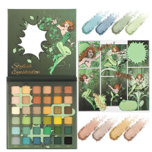 DWDiWen 36 Colors smink szemhjpder paletta Sznes matt csillog szemhjpder smink paletta Professzionlis vzll csillog szemhjpder paletta er