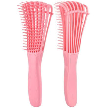 Entwirrungsbürste für lockiges Haar, pink, Afro-Textur 3A bis 4C, krauses und gewelltes Haar, für dickes und lockiges Haar.