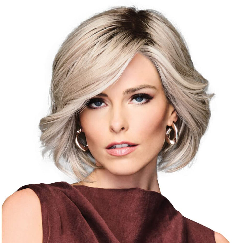Gabor Unisex Cream Trend Alert Chin-Length Full Volume Bob Boy Cut Wig Designer Series By Hairuwear Average Cap Size Gf16-22 Iced Sweet