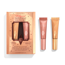 Charlotte Tilbury Hollywood Superstar Glow Makeup Kit - Limited-Edition Mini Beauty Light Wand Duo in Pinkgasm & Spotlight - Dewy Highlighter & Blush