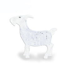 BTYYIHEX 3D Crystal Goat Puzzle Crystal Puzzle fejtrok 16 ves kortl 51 DB (tltsz)
