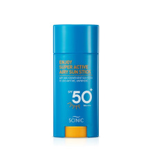 SCINIC Enjoy Super Active Airy Sun Stick SPF50+ PA++++ 0,53oz (15g) | Eros UV vdelem Brhol, brmikor Air-light Clear | Koreai borpol