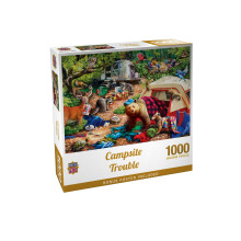 Remekmuvek 1000 darabos kiraks jtk felnotteknek s csaldoknak Kempingproblmk 19,25""""x26,63""""