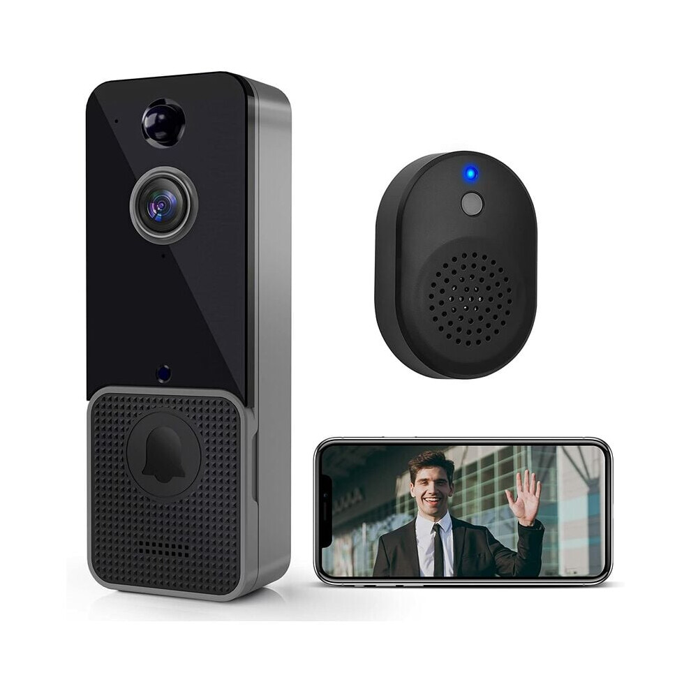 Wireless Doorbell Camera With Night Vision, Two Way Intercom And 155 Ultra Wide Angle Lens, Real Time Alert Motion Detection, Hd Video Cloud 9198585088139