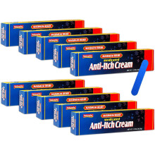 10-Pack Natureplex Medicinale Anti Jeukcrème - Jeukverlichting, 1.5 Oz met Dubbelzijdige Nagelvijl