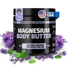 Beurre Corporel Magnesia de Nuit Coach Soak, Crème Épaise avec Forte Concentration en Magnésium