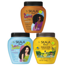 SKALA Mais Cachos Crespos und Maracuja 2-in-1-Creme (3er-Packung)  105,6 oz