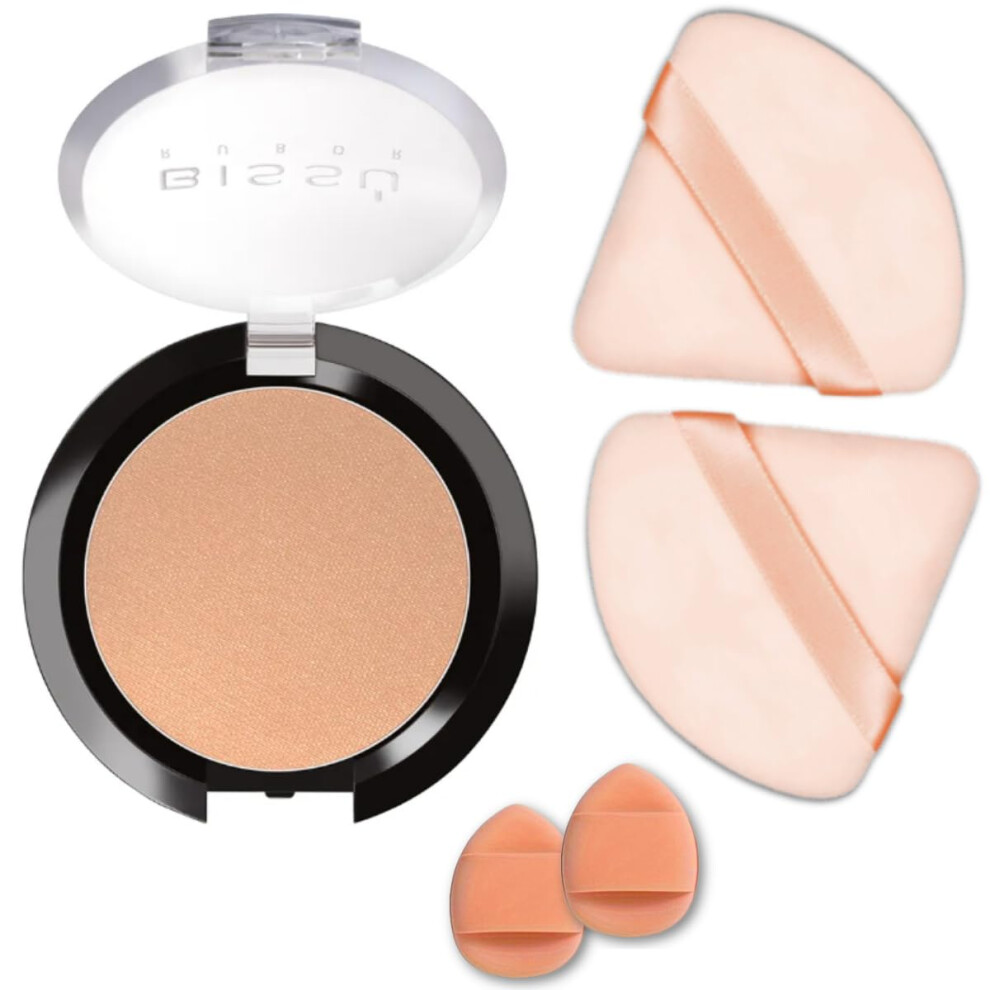 Beetbul Makeup Kit - Biss Blush 4G With 2 Velvet Puff & 2 Finger Puffs (Colors/Styles May Vary) (21 Copper)
