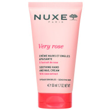 Nuxe Very Rose Crema hidratante y calmante para manos y uρas con extracto de aceite de rosa, aloe vera y glicerina, 1,7 onzas lνquidas