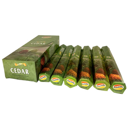 Govinda Incense - Cedar - 120 Sticks, Masala Coated Incense
