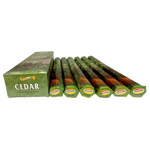 Govinda Incense - Cedar - 120 Sticks, Masala Coated Incense 2