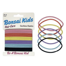 Meisjes Ouchless Haarelastieken - Pijnvrij 24 Stuks Assortiment Kleuren - Ideaal voor Fijn tot Krullend Haar