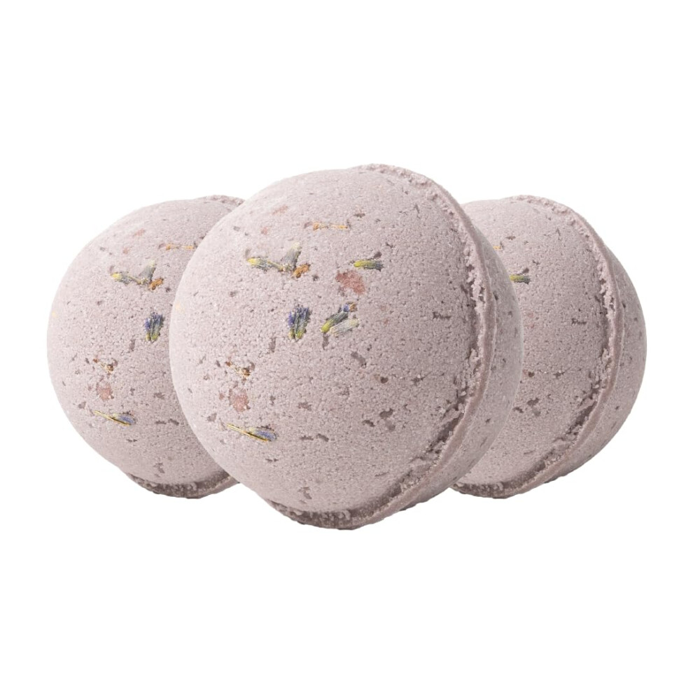 Pacha Soap Co Lavender Froth Bath Bomb 3-Pack - Scents Of French Nourishing Moisturizing Naturally Derived & Handcrafted In The Usa
