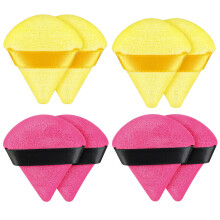 8 Pezzi Triangle Powder Puff Soft Triangle Velour per Fondotinta e Trucco
