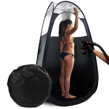 Tenda per Spray Tan Grande - Tenda Pop-Up Deluxe Portatile con Custodia - Finestra Trasparente per Spray Tan Perfetto