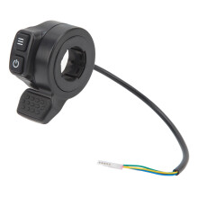 Acelerador para patinete elétrico com fácil instalação e controle preciso para gerenciamento contínuo da velocidade.