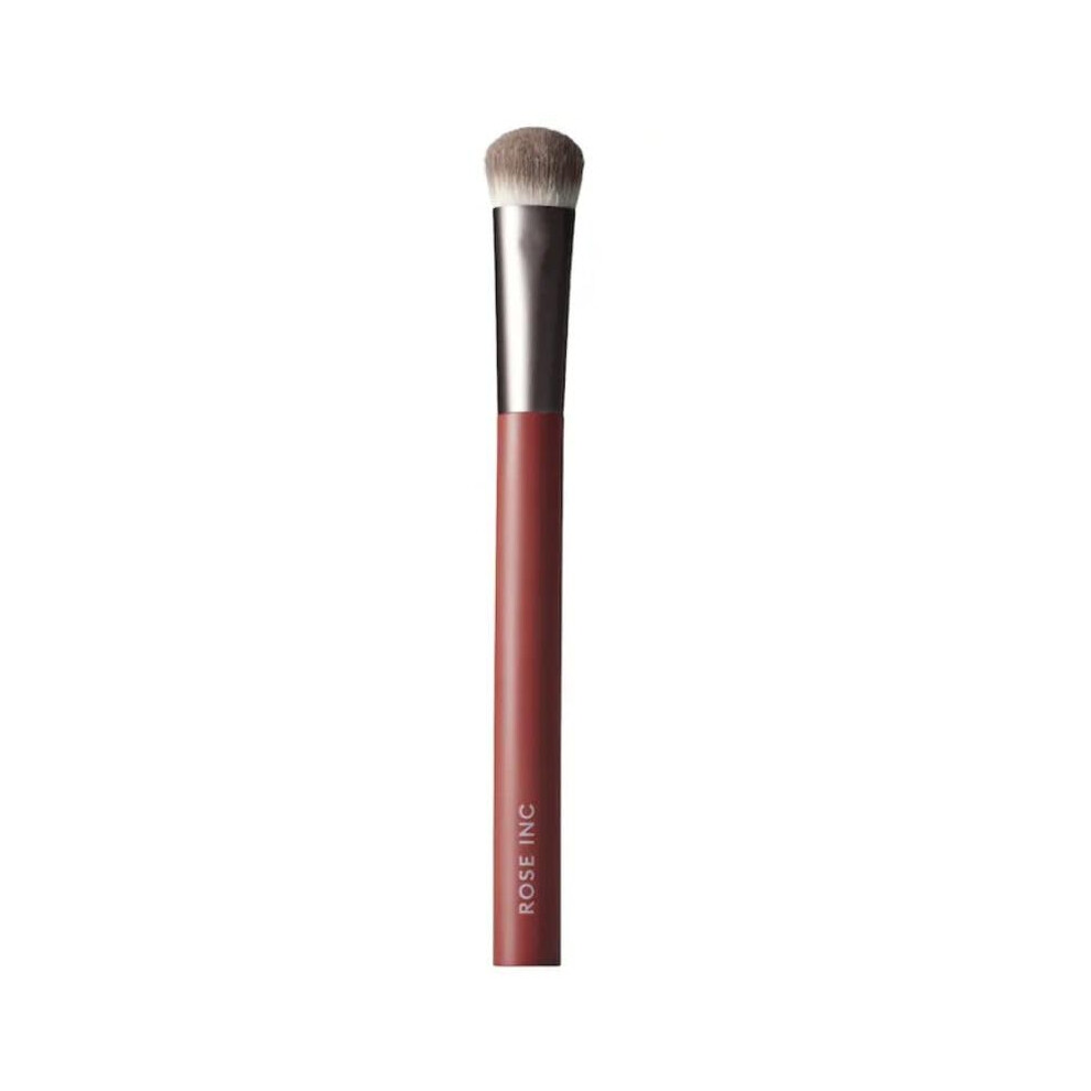 Rose Inc Makeup Brush Angled Kabuki Foundation Brush For Liquid Makeup| Seamless Blending & Control (Concealer Brush)