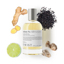 Twist Infinity No. 123 - Eau De Parfum Inspirado en Lo. V. Imaginación, Perfume Duradero Para Hombres, Cítricos & Té Negro