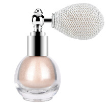 KYDA Highlighter Poederspray Glitter Hoogglans Spray Shimmer Sparkle Poeder Make-up Spray voor Gezicht Lichaam Cosmetisch-Metallic Zilver