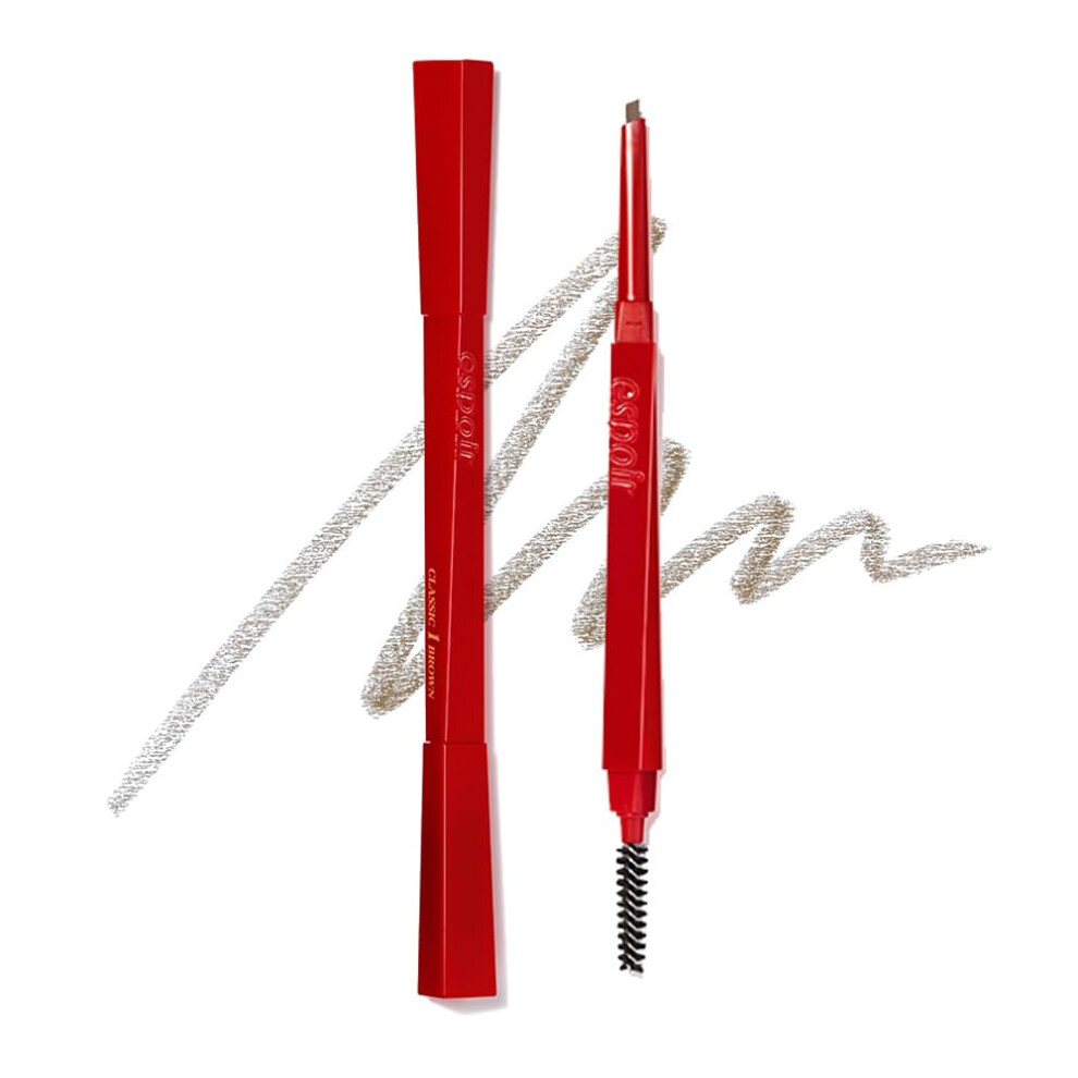 Espoir The Brow Balance Pencil #6 Light Taupe | Eye Brow Pencil Quick And Easy To Draw Without Clumping With Slim Triangle Shape| A Detailed And Rich
