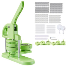 Máquina de Insignias 2-en-1-Duoku- 32/58 mm-Prensa con 200 Kits de Consumo-Verde