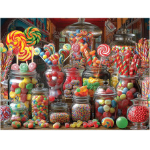 Puzzle del negozio di caramelle White Mountain Puzzle da 500 pezzi per adulti e famiglie