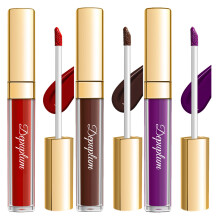 Depuplum 3Db matt folykony ajakrzsok noknek Piros rzs Barna rzs Lila ajakrzs Cruelty Free hosszantart ajak smink DM15+22+29