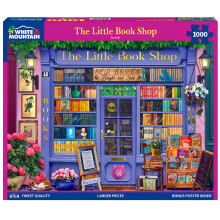 White Mountain The Little Book Shop Puzzle Puzzle da biblioteca da 1000 pezzi per adulti e donne