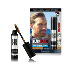 Blackbeard voor Mannen Instant Baardkleur - Baard, Snor, Wenkbrauw en Slaapjes Kleur - Hypoallergene Baardverf