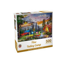 Rompecabezas de 500 Piezas para Adultos - Escena de Campamento en Pine Valley - 19.25"x26.63"