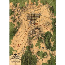 1863-as Gettysburg-i csata trkpe | 1863. jlius 1-3 | Polgrhbors rejtvny | 1000 darabos kiraks felnotteknek | Gettysburg ajndkok