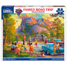 White Mountain Family Road Trip Mount Rushmore Puzzle Puzzle da 1000 pezzi per adulti e famiglie