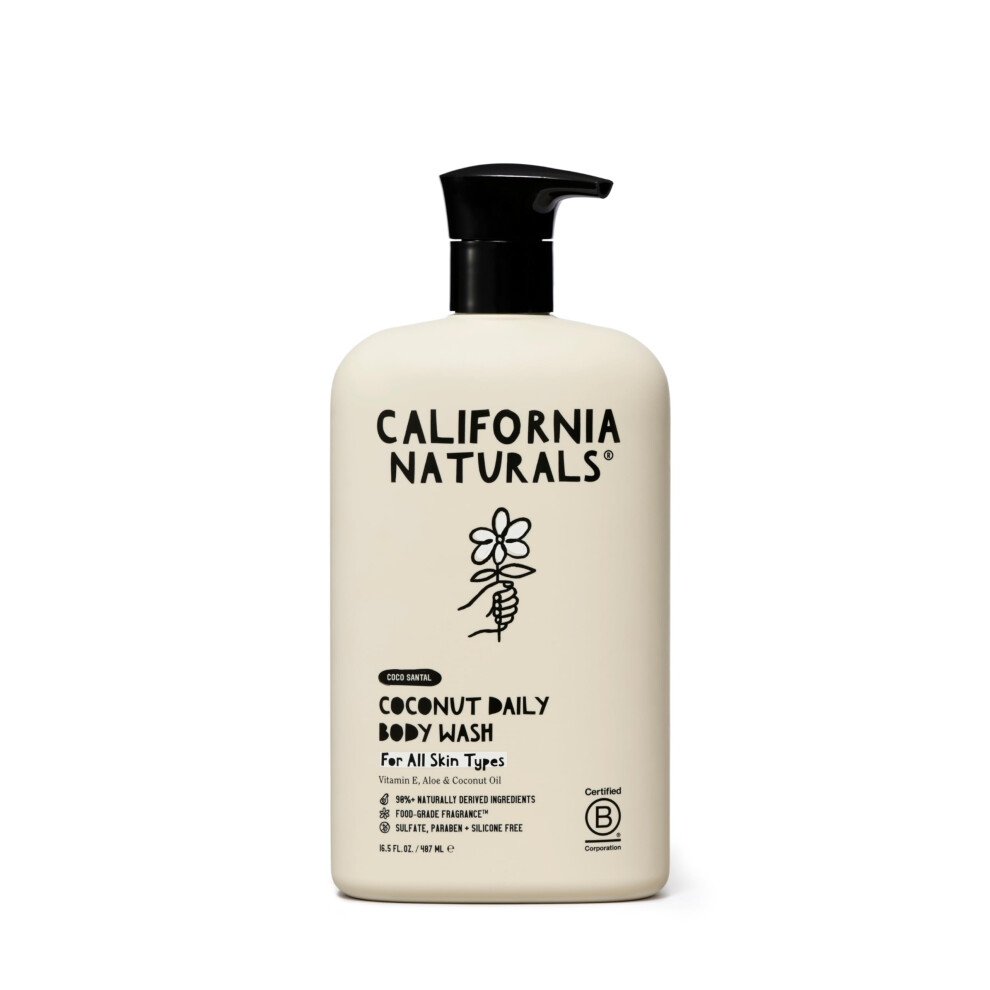 Photos - Facial / Body Cleansing Product California Naturals Body Wash for Women and Men Vitamin E Shower Gel Cleanser Natural Vegan & Cruelty Free Paraben & Sulfate