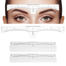 Regla Desechable para Cejas - Kit de Mapeo Adhesivo - Herramienta de Medición Precisa para Cejas Perfectas