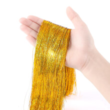 JXITON 3000pcs Kerst IJspegeltinsel, 18in Gouden Foil Fringe Tinsel Streng voor Kerstdecoratie