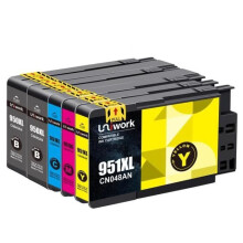 UNIWORK 950/951 XL Tintenpatronen, 5er-Pack, kompatibel mit HP 950/951XL und HP Officejet Pro 8600, 8630, 8610, 8620, 8100, 8616 und 8615