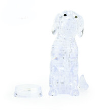 BTYYIHEX Rompecabezas de cristal 3D para perros, rompecabezas de cristal para rompecabezas de 16 aρos en adelante, 41 piezas (transparente)